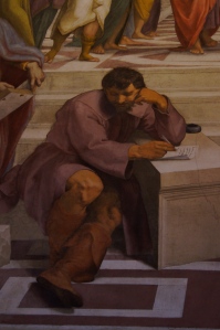Portrait of Michelangelo within the fresco