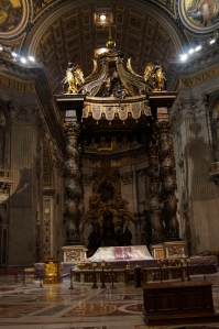 Alter in St. Peter's - designed by Bernini