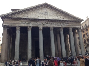 Outside the Pantheon